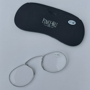 New! Nose reader, nose reading glasses, pince-nez readers, pince nez style, gadget, reading glasses, reading glasses, Lesebrille