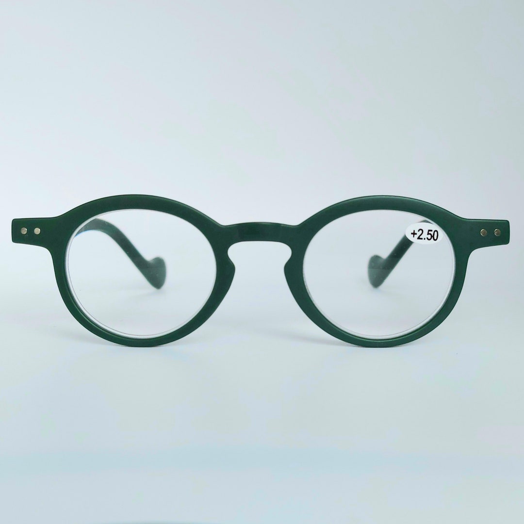 Matt Green Reading Glasses Matte Green Round Reading Glasses. Available