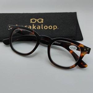 New Reading Glasses, Tortoise, Red and White, Unisex, universal model, Stylish, bold, square shape, Original, fashionable design.
