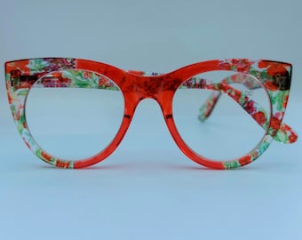 Nouveau! Lunettes de lecture cateye rose vif de la marque française K-Eyes. Nouvelles lunettes de lecture rose vif, lunettes, gafas, lesebrille, lunettes, oculos