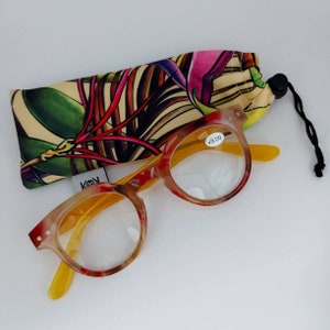 Round beautiful reading glasses | Colorful reading glasses. Elegant look. Available in brown and orange, red, yellow. +1 +1.5 +2 +2.5 +3