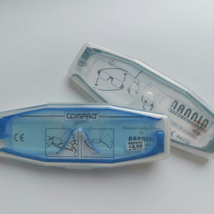 Compact reading glasses +1.00 +1.50 +2.00 +2.50 Compact reading glasses, Nannini, flexible glasses, handliche kompakte Lesebrille, gafas compactas