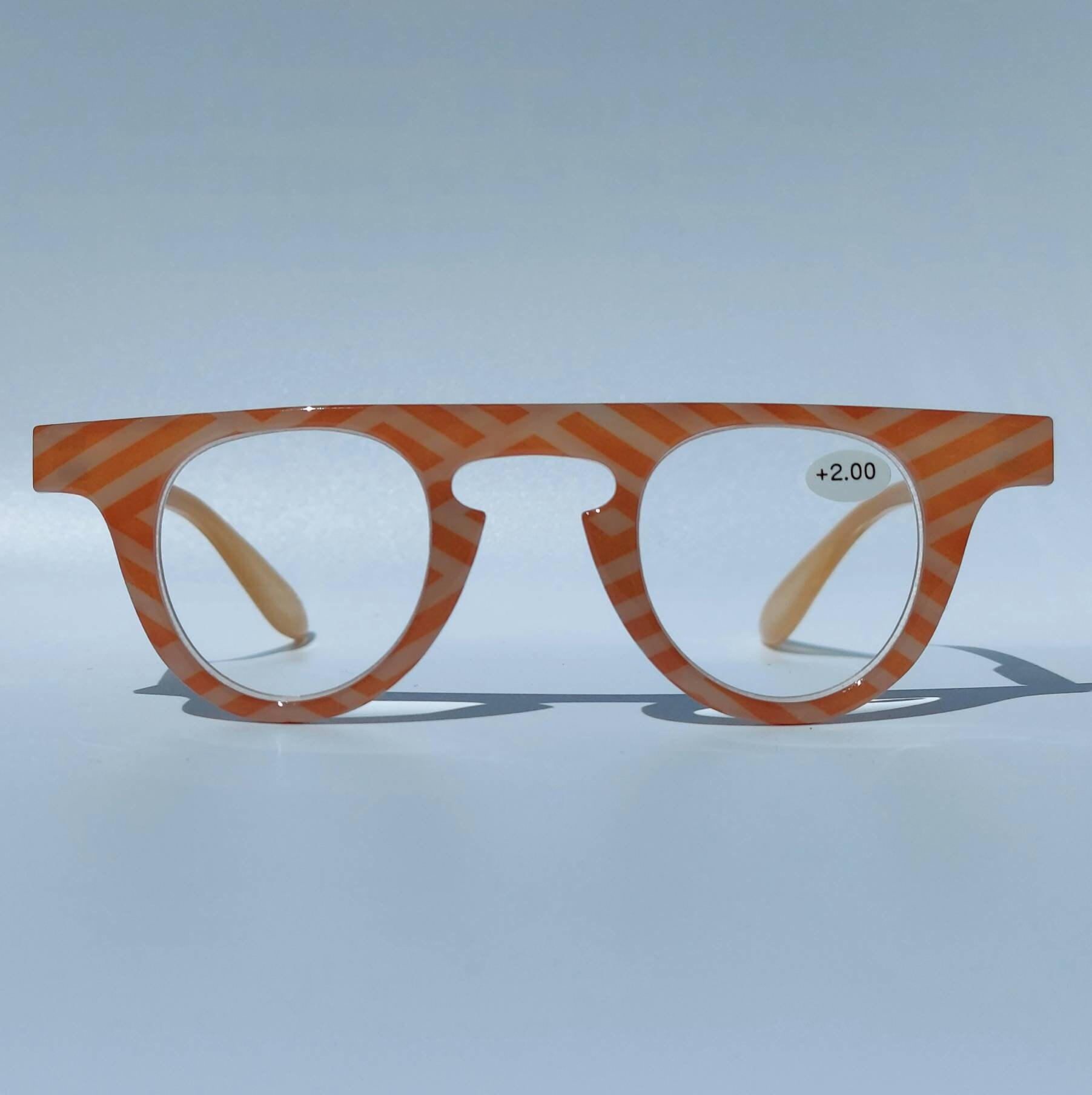 New Orange Reading Glasses in Japanese Style. New Japanese Etsy