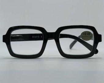 New black rectangular robust reading glasses! Brand new collection! Stylish black reading glasses