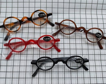 ¡Nuevo! Gafas de lectura redondas y estrechas de la marca holandesa Ofar. Modelo popular, gafas con lentes estrechas y redondas. Gafas de lectura pequeñas, gafas.