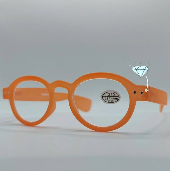onderdelen het is nutteloos Krimpen Nieuw Oranje leesbril met subtiele strasssteentjes op de - Etsy België