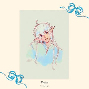 FFXIV Alphinaud 5x7 Print "Perfect Content"