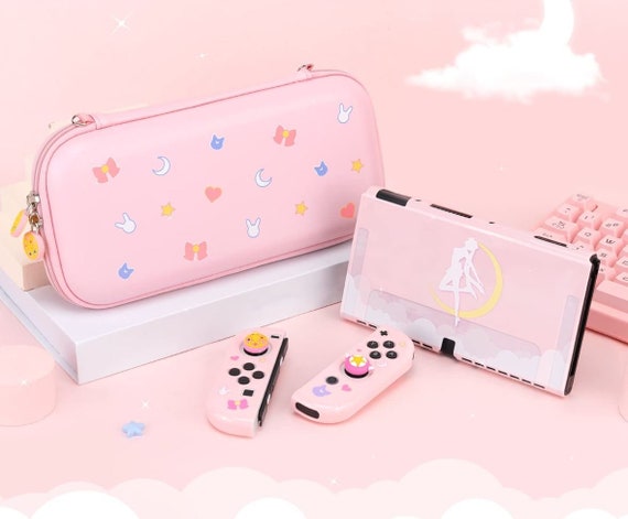 Purple nintendo switch carrying best sale case