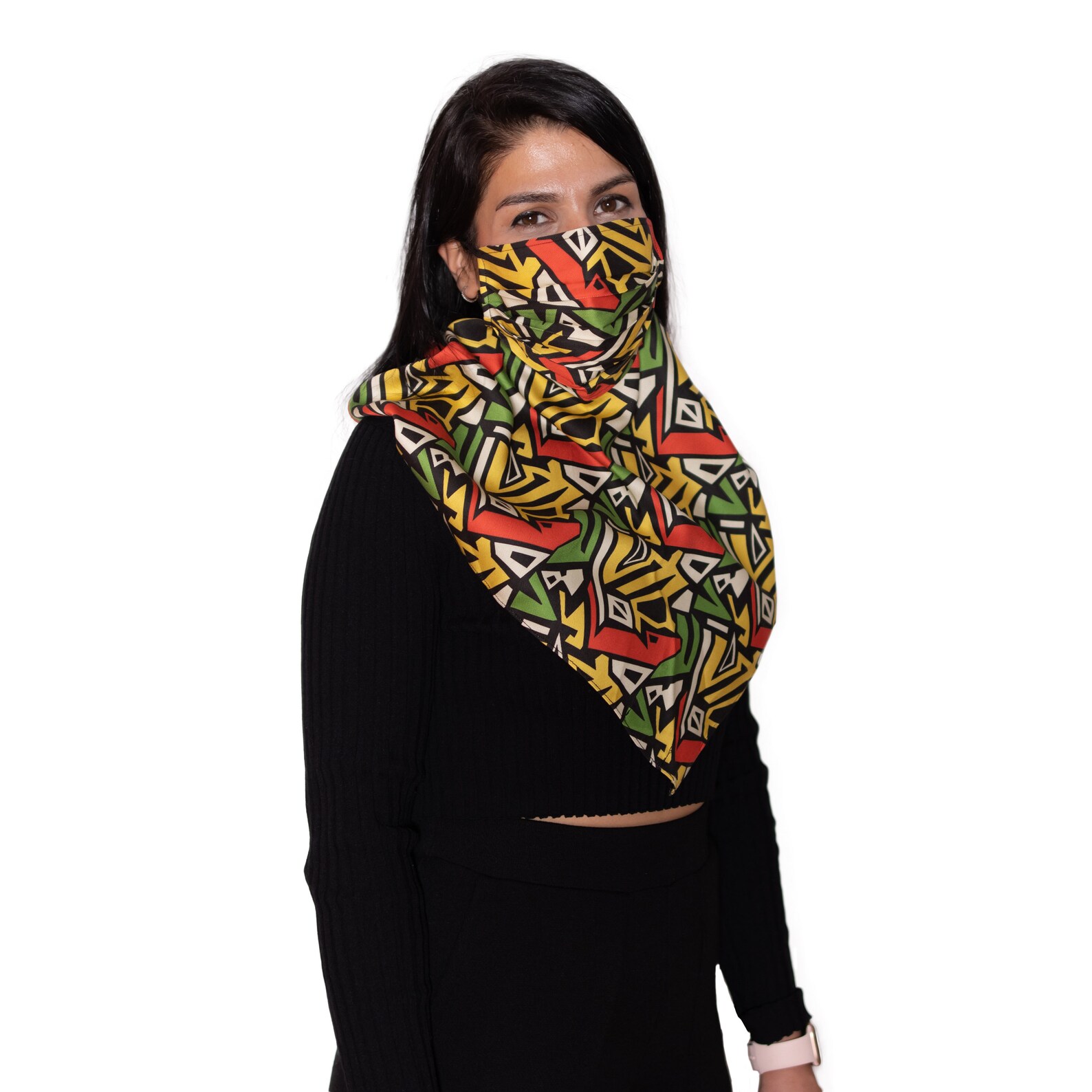 Printed Scarf Mask Scarf Mask with Ear Loops Scarf Mask Etsy