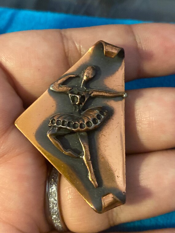 Handcast Ballerina Brooch In Fine Pewter - Degas Dancer Inspired Jewelry, Gift Boxed - View #7