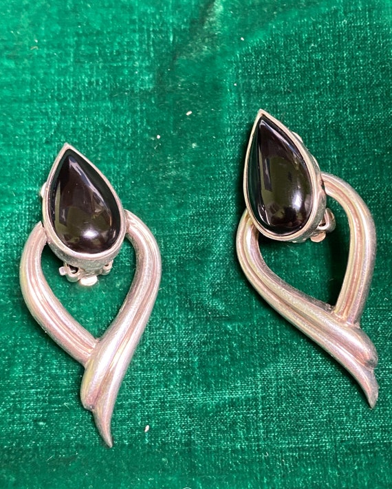 Vintage Charles Krypell silver and onyx doorknocke