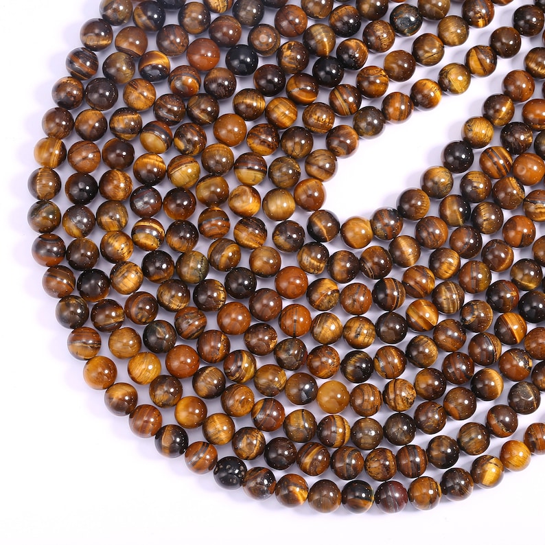 Used To Make Bracelets And Necklaces One Strand,Full Strand,8mm Round Tiger Gallstone And Tiger Eye Stone Beads Charm Beads.SS-TST101-1