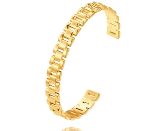 Dainty Gold Bangle Bracelets for Women Trendy Stackable Wristbands Bracelets Thin 18K Gold Adjustable Cuff Bracelet，SS-HL675