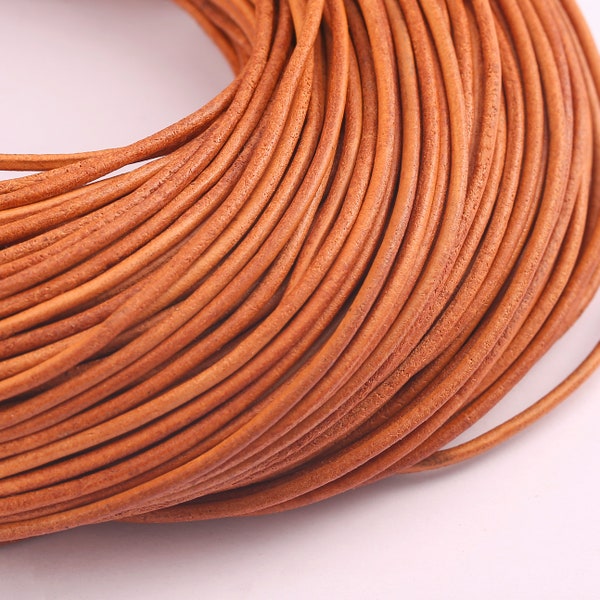 10 Yards,Brown Leather Rope With A Diameter Of 2mm,Jewelry Accessories,Necklace And Bracelets Making,Ethnic Rope, Boho Rope,SS-PS002