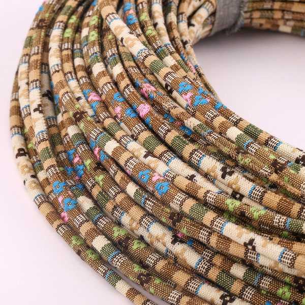 Traditional Ethnic Rope,Mainly Brown,Colorful Cord,Round Aztec Ethnic Cord,Bohemian Rope,Ethnic Cord.Wedding Rope,Decoration Rope,SS-PS003