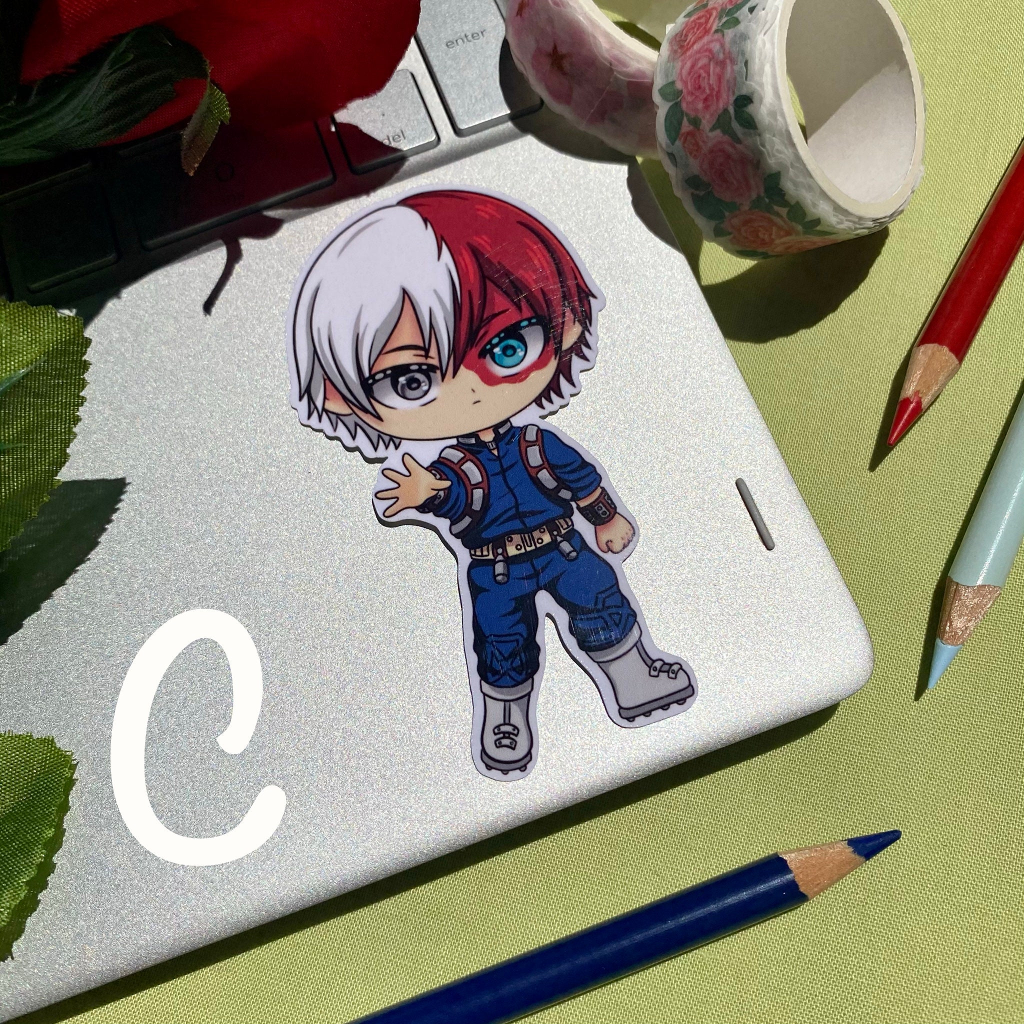 anime stickers mha bnha weatherproof stickers hydro etsy