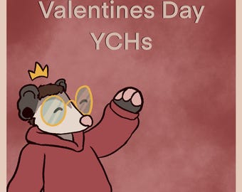 Valentines day furry couples YCH
