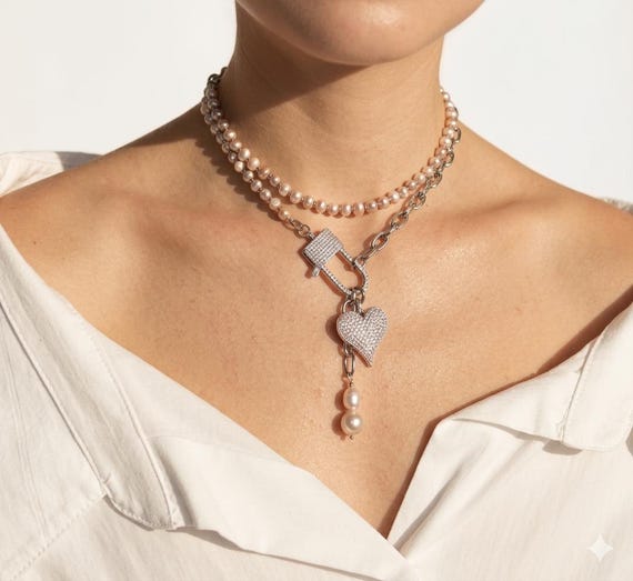 Convertible Pearl Necklace | Transformable Baroque Choker | Multi Way Statement Pearl Jewelry