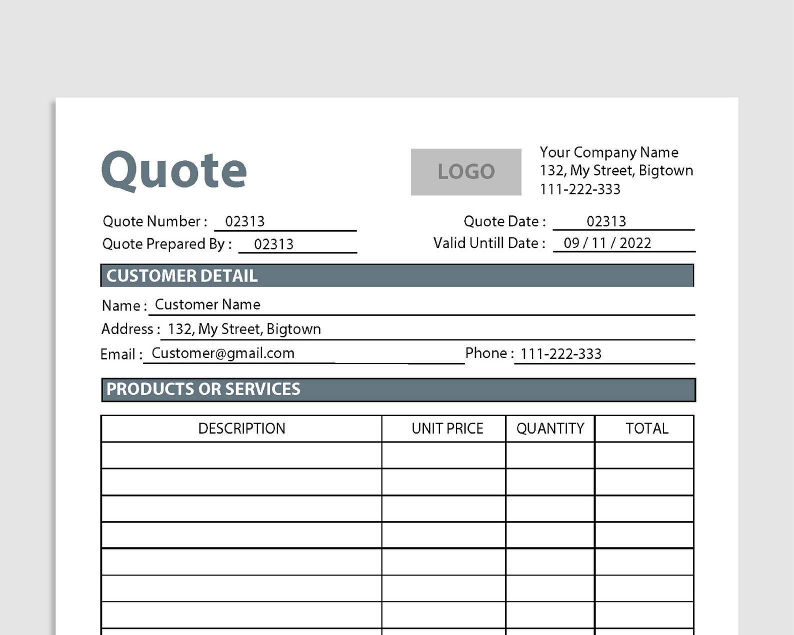 Printable Quote Template Quote - Il 1588xN.4216118391 Qxe7