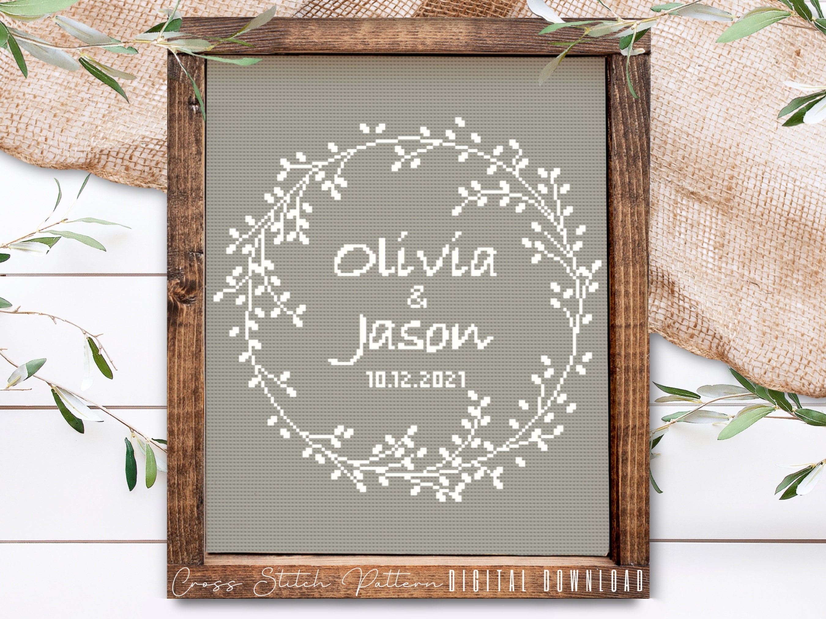 Wedding on sale cross stitch