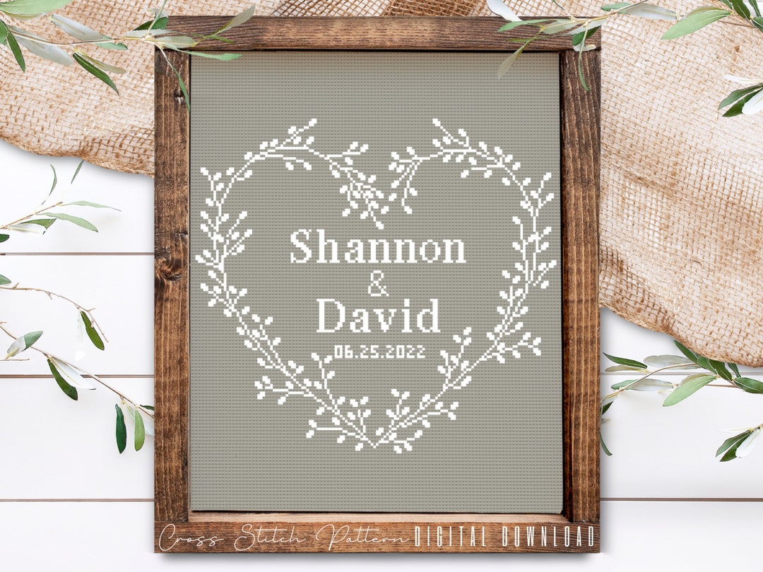 wedding-modern-cross-stitch-pattern-personalized-counted-cross-stitch-wedding-anniversary-sampler-engagement-gift-digital-download-pdf-etsy