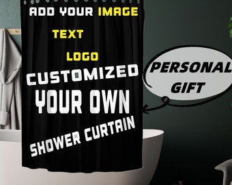 Custom Shower Curtain, Photo Shower Curtain,Bathroom Curtains,Personalize Gofts,Mold and Mildew Resistant/Funny Gifts