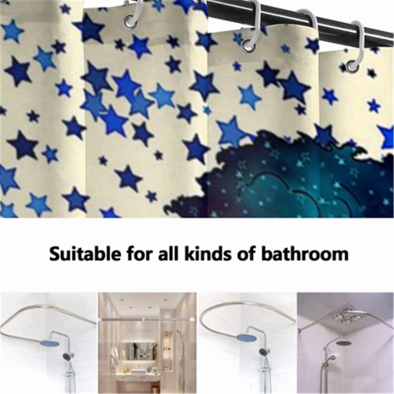 Black Queen Shower Curtain Black Girl Shower Curtain Custom Etsy