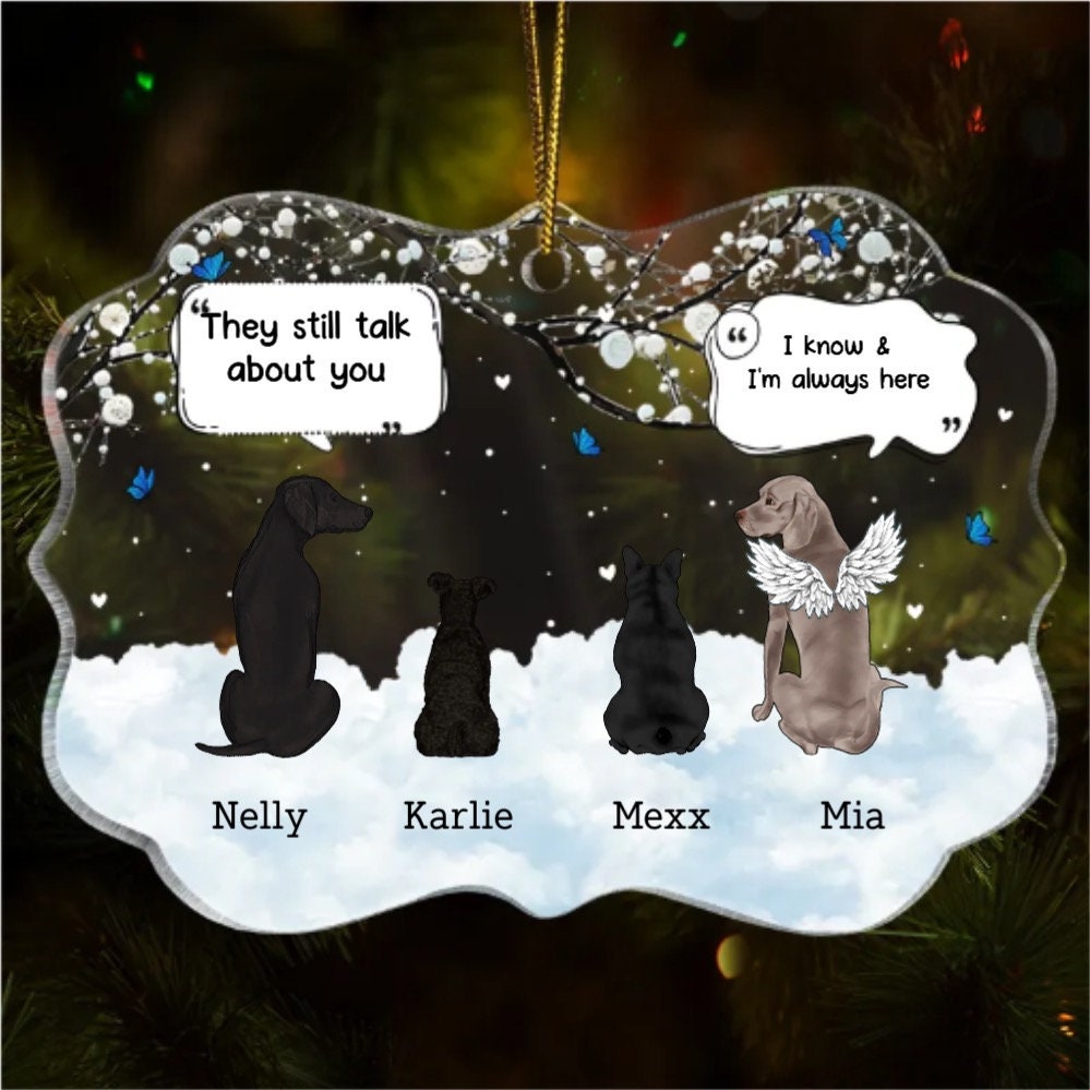 Personalized Acrylic Ornament, Gift For Pet Lovers, Dog Dad, Dog Mom, Cat Mom, Cat Dad