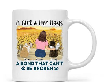 A Bond That Can't Be Broken - Gift For Dog Lovers, Dog Mom, Dog Dad - Personalized Mug 11OZ, Pet Memorial