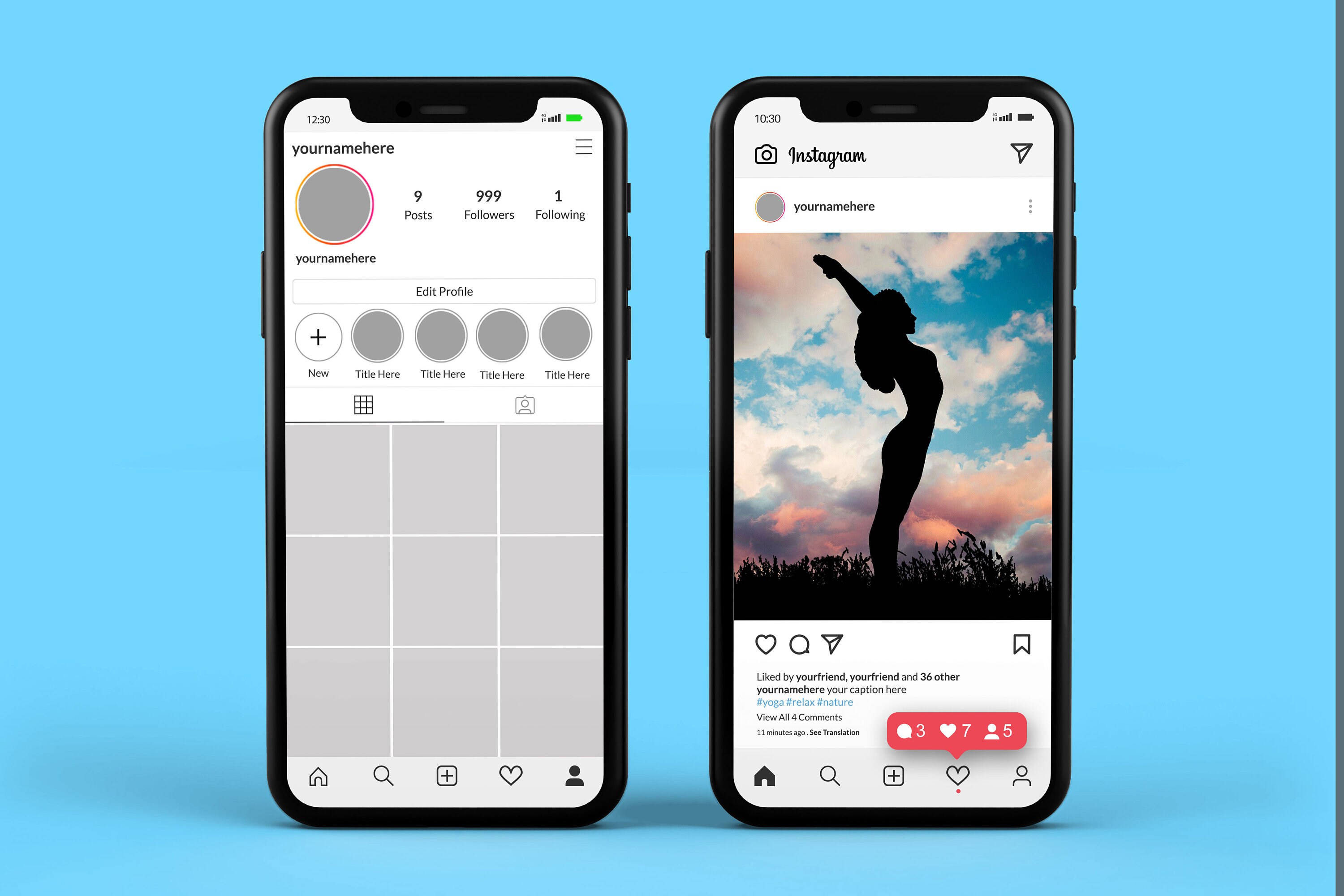 Instagram Mockup PSD Instagram Mobile Mockups Pack Social Etsy Hong Kong