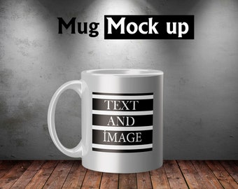 White Coffee Mug Mockup: PSD Template (Digital Download)