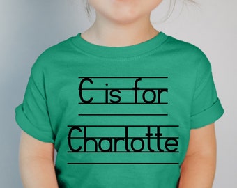 Custom Back to School Shirt: Personalized Kids Name T-shirt