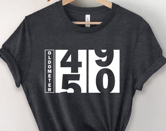 50th Birthday Shirt: Oldometer Turning 50 T-shirt