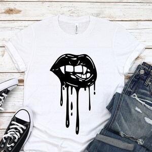 Vampire Lips Shirt: Hot Lips T-shirt