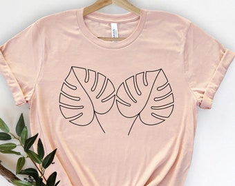 Monstera Leaf Shirt: Plant Lover Tee