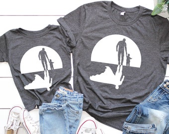 Superhero Dad T-Shirt: Matching Father & Child Shirt, Daddy/Kids Tees