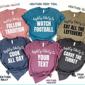 Funny Thanksgiving Family Shirts: Custom Matching Reunion T-shirts