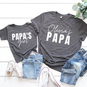 Papa and Papa's Girl Matching Shirts