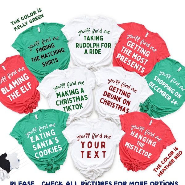 Funny Family Christmas Shirts Etsy