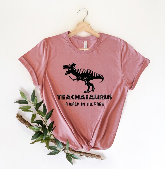 Saurus Teacher Walk The Park Cool Cute Shirt Saurus Teacher Walk The Park Cool Cute Shirt