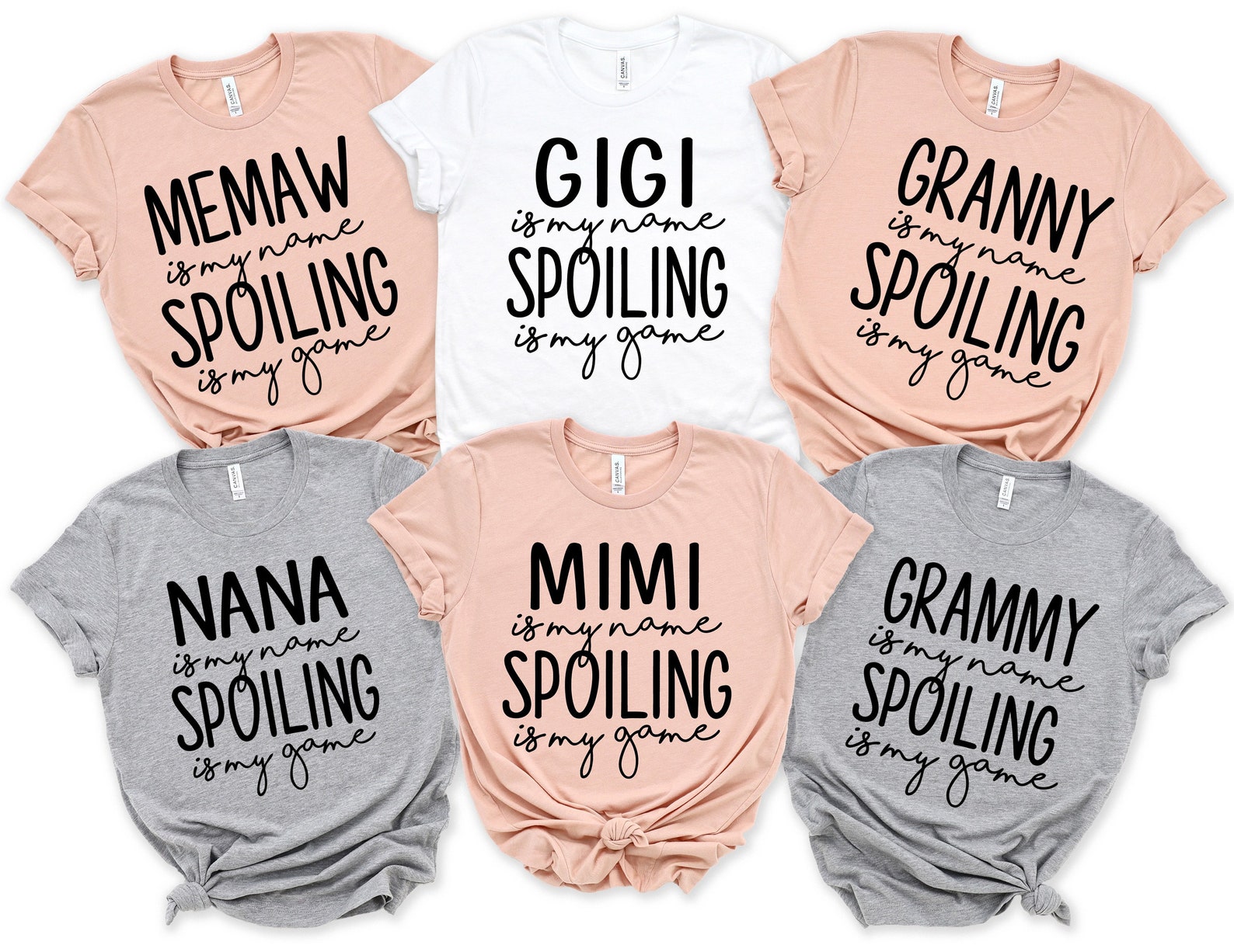 Mimi is My Name Spoiling is My Game Shirt Grandkids Spoiled - Etsy