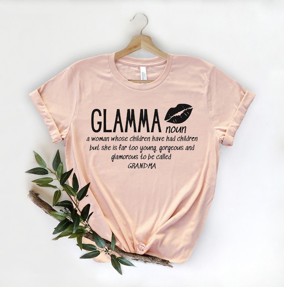 Womens Blessed Glam-Ma Shirt Best Glamma Ever Grandma Gifts Womens Blessed Glam-Ma Shirt Best Glamma Ever Grandma Gifts
