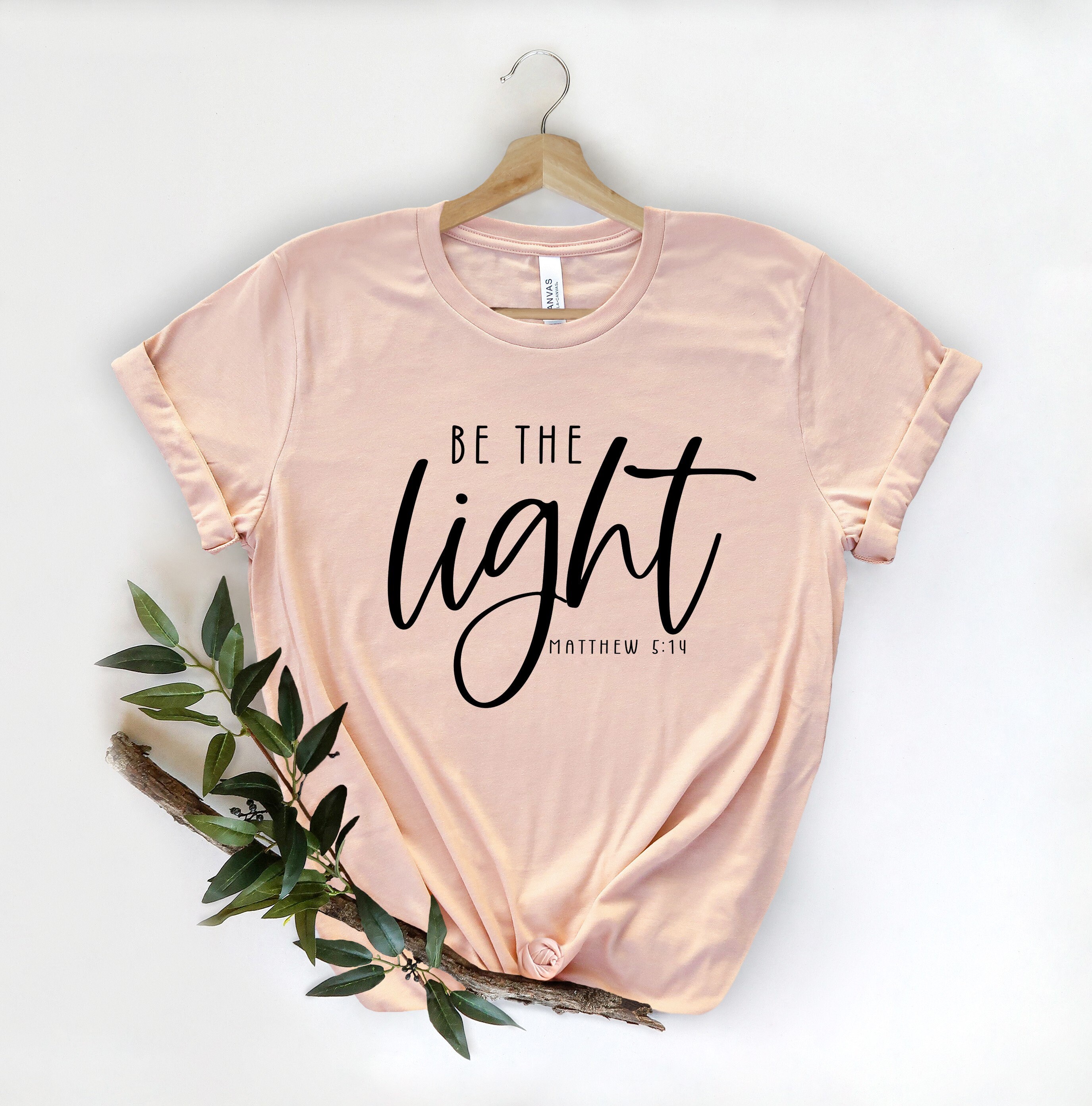 Be The Light Shirt Be The Light Tee Bible Verse Shirt | Etsy