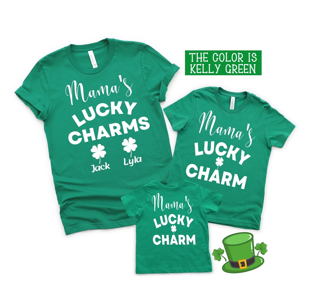 Mama's Lucky Charms Shirt, Mom and Kids Matching St. Paddy's Day Shirt