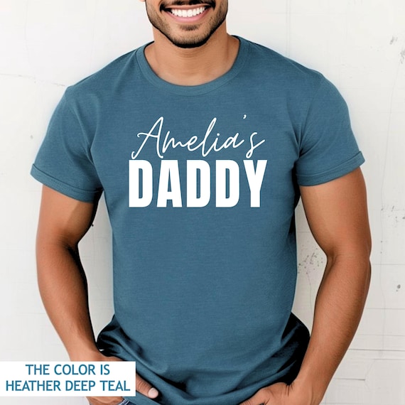 Custom Daddy Shirt with Kid's Name