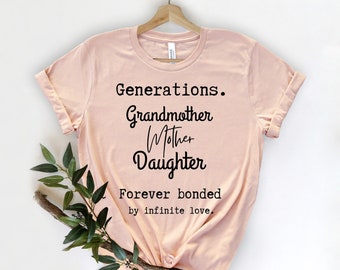 Grandma mom daughter shirts deals