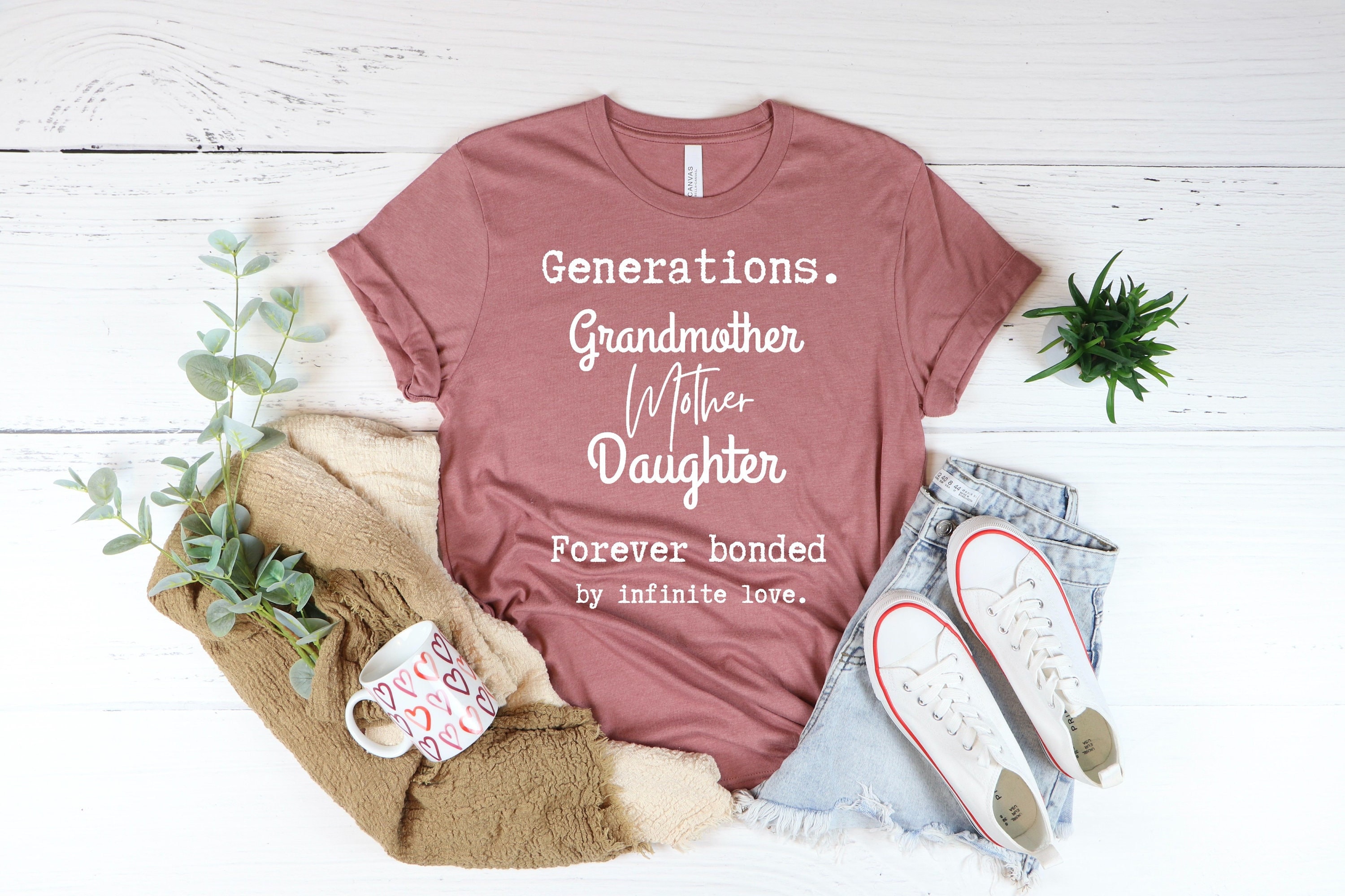 Grandmother Mother Daughter Shirt Matching Generations Shirt Grandma Granddaughter Shirt Etsy