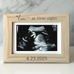 Ultrasound Engraved Picture Frame, Baby Ultrasound Gift, Pregnancy Reveal Gift,  New Baby Gift, Engraved Baby First Frame