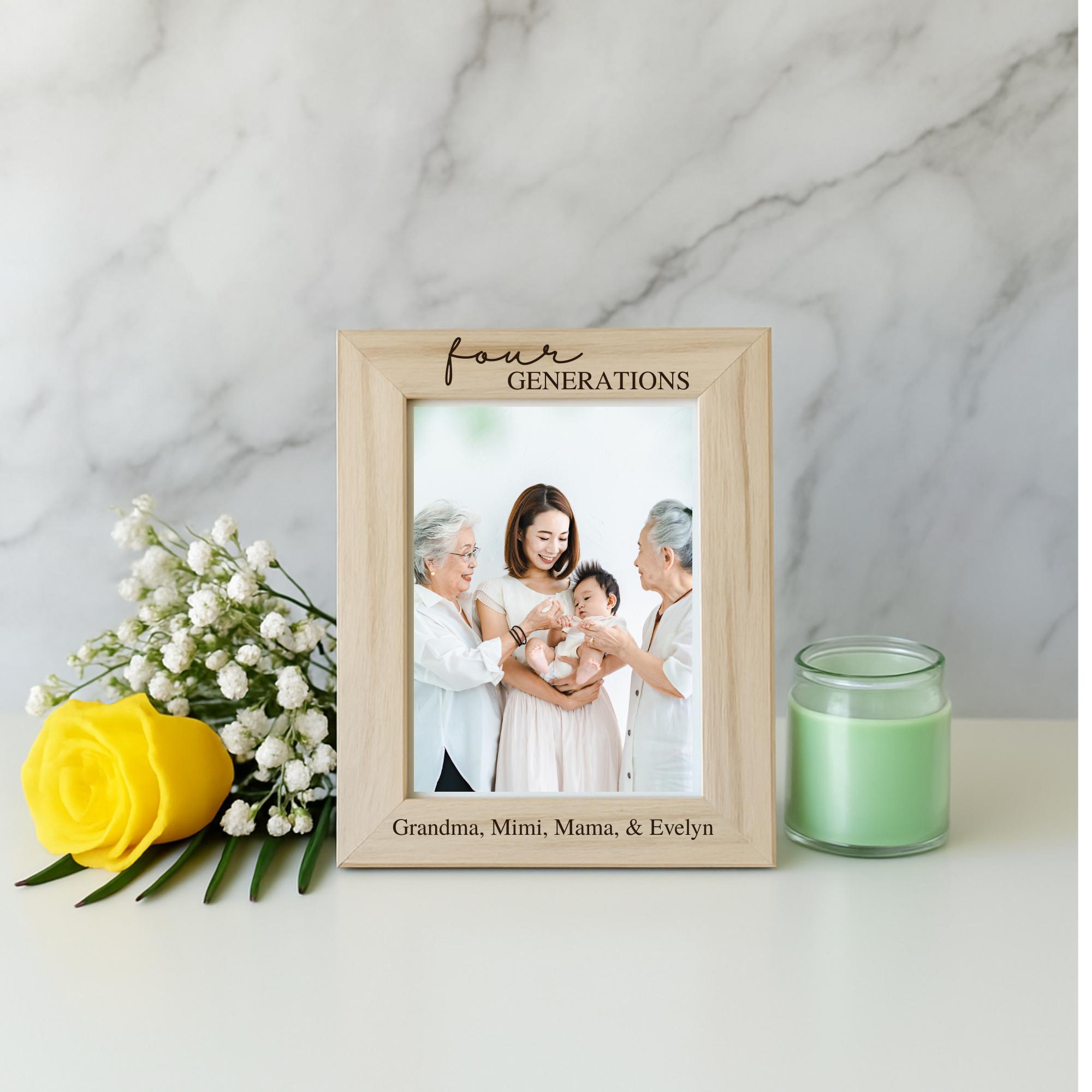 Four Generations Personalized Picture Frame - Etsy