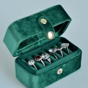 14 Colors- Minimal Velvet Ring Box,Personalized Ring Box, Jewelry Organizer
